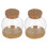 6 Ensembles Station De Propagation Pour , Verre Bambou 2