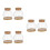 6 Ensembles Station De Propagation Pour , Verre Bambou 7