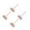 4Pièces Support À Écheveaux Rotatif Bois Beige Pour Crochet 5