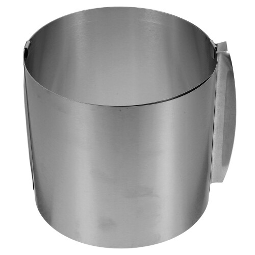 3Pcs Adjustable Stainless Steel Round Cake Ring Mold Silver Bakeware