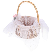 2 Pcs Hand Woven Storage Basket Small Wicker For Wedding Child