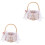 2 Pcs Hand Woven Storage Basket Small Wicker For Wedding Child 5