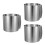 3Pcs Adjustable Stainless Steel Round Cake Ring Mold Silver Bakeware 7
