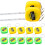 120Pcs Portable Tape Measure Tool with Keyring Durable Assorted Color 1