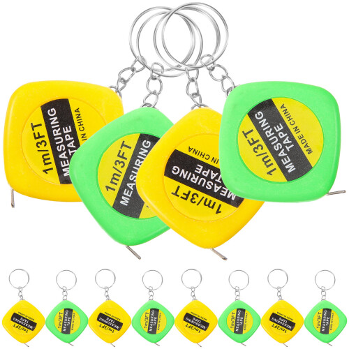 120Pcs Portable Tape Measure Tool with Keyring Durable Assorted Color 1