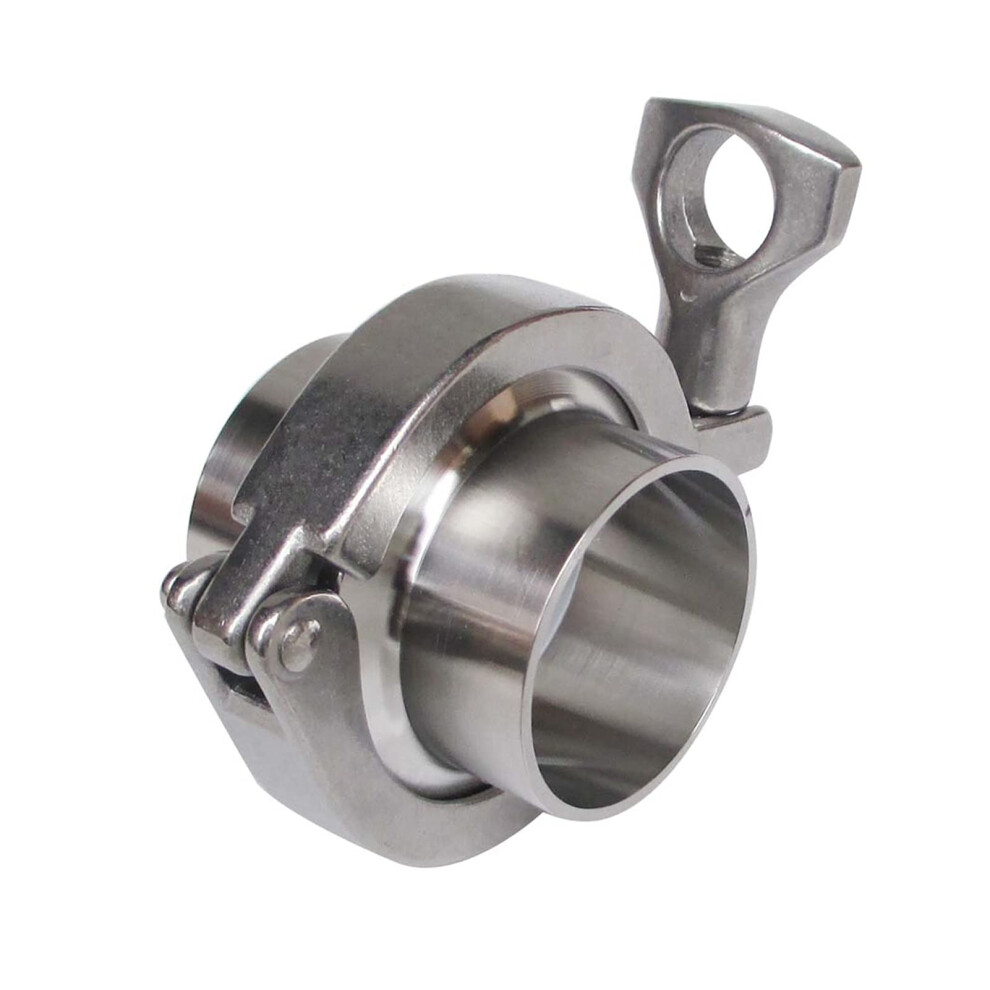 38Mm Stainless Steel Tri Clamp Fitting With Sanitary Weld Ferrule And Silicone Gasket Leakproof 9771547132202