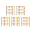 120Pcs Assorted Color Hand Clappers Plastic Party Noise Makers 7