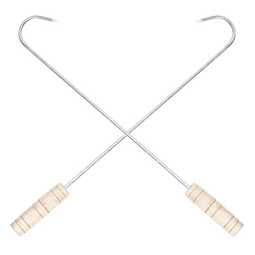 2Pièces Crochets Pour Rôti Acier Multicouleur Accessoires Cuisine