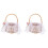 2 Pcs Hand Woven Storage Basket Small Wicker For Wedding Child 4