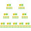 120Pcs Portable Tape Measure Tool with Keyring Durable Assorted Color 7