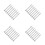 32Pcs Silver Cake Baking Tools Aluminum Alloy Precision Piping Rods 6