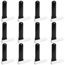 48Pcs Essential Oil Sticks Black Plastic Aroma Tubes