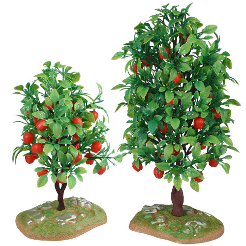 10Pcs Realistic Mini Trees Green Plastic Decoration for Crafts 1