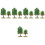 10Pcs Realistic Mini Trees Green Plastic Decoration for Crafts 9