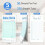5 Pack Guest Check Books, Server Note Pads for Restaurant, Green Waiter Checkbook, Restaurant Order Pad 50 Sheets/Pack 6