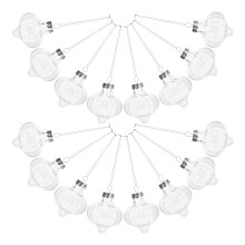 48 Pcs Clear Fillable Christmas Ornaments Shatterproof Baubles