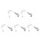 5Pcs ABS Rv Shower Kit Multi-Color Quick Connect Handheld Sprayers 4