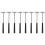 8Pcs Multifunction Small Hammer with Steel and ABS Plastic Black 4