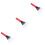 3Pcs Durable Plastic Snow for Car Windshield with Rubber Sleeve 3