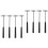 8Pcs Multifunction Small Hammer with Steel and ABS Plastic Black 6