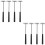 8Pcs Multifunction Small Hammer with Steel and ABS Plastic Black 7