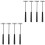 8Pcs Multifunction Small Hammer with Steel and ABS Plastic Black 5
