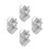8Pcs Stainless Steel Baking Ramekins for Kitchen 7