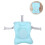 Baby Shower Cushion Blue Polyester Foam Infant Bath Seat Support Mat 9