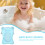 Baby Shower Cushion Blue Polyester Foam Infant Bath Seat Support Mat 6
