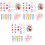 1695St Haarbanden Set Duurzaam Elastisch Multi Color Haarclips 3