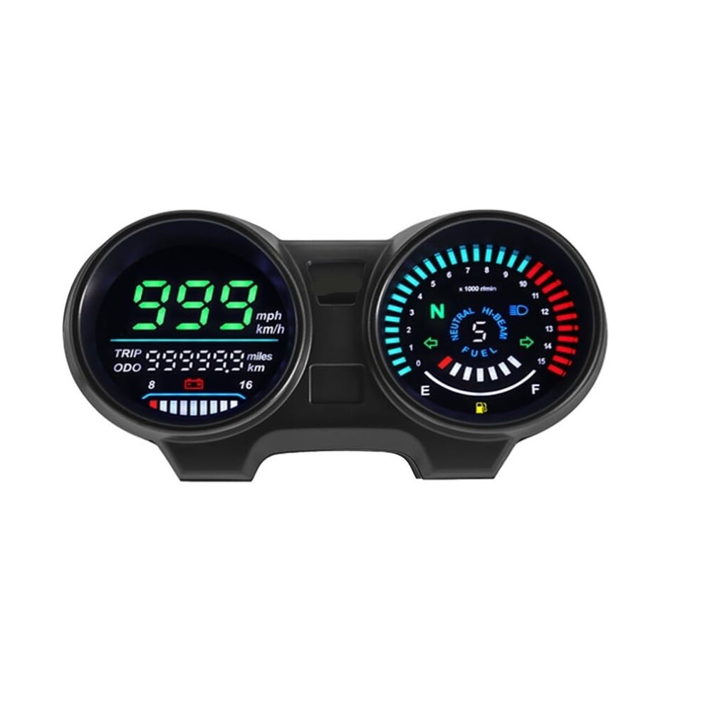 Motorcycle Digital Tachometer And Odometer For Titan 150 Cg150 Fan150 20102022 Rpm Gauge Green 9771547132233