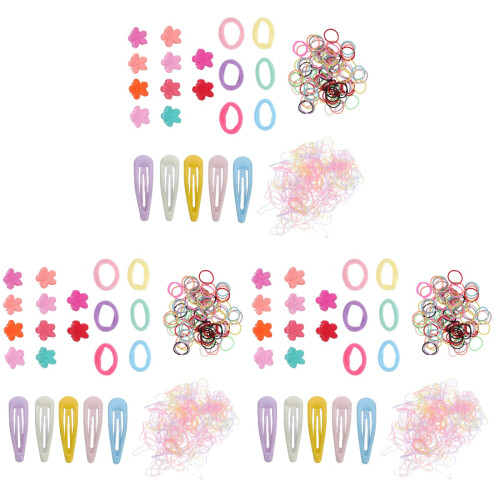 1695St Haarbanden Set Duurzaam Elastisch Multi Color Haarclips 1