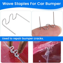 1000Stuks 0.6Mm S Wave Nietjes voor Auto Bumper Carrosserie Plastic Nietmachine Reparatie Kit 0.6Mm Wave Nietjes Soldeergereedschap