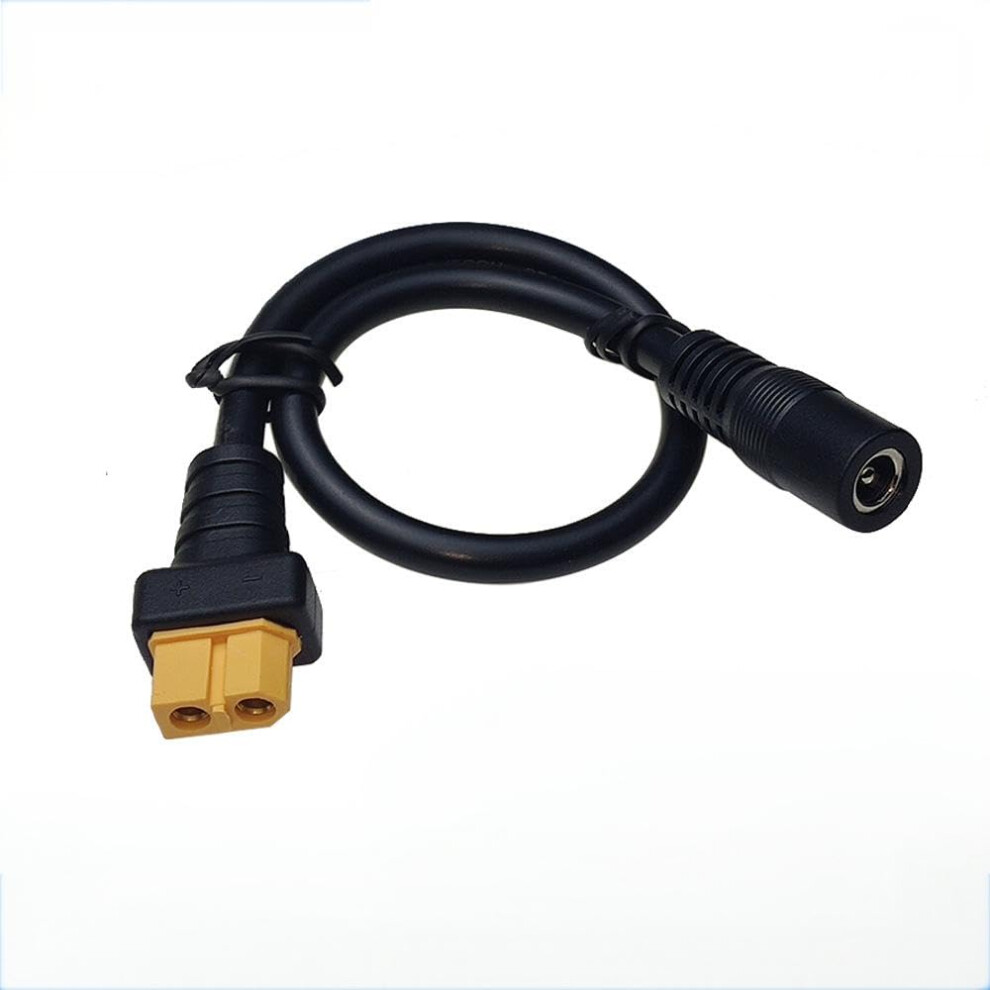 Xt60 Female To Dc 5.5X2.5mm Power Adapter Cable For Fpv Monitor And Solar Panel, Plug And Play 9771547107217