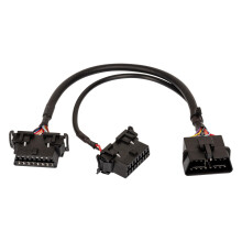 OBD2 Extension Cable with Hidden Secure Mount for Dodge Jeep, Plug and Play Installation