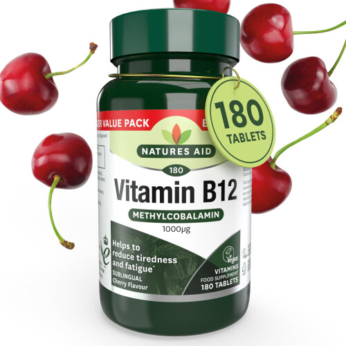 Natures Aid Natures Aid Vitamin B12 1000µg – High Strength Methylcobalamin