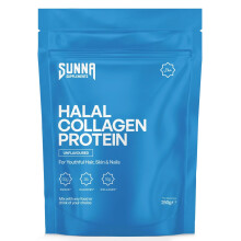 SUNNA SUPPLEMENTS - Halal Bovine Collagen Protein Powder for Hair Skin Nails and Joints - Type (I, III) Hydrolysed Premium Bovine Collagen