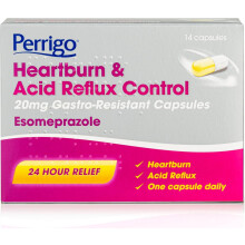 Esomeprazole 20mg Heartburn & Acid Reflux Control – 24-Hour Acid Reducer for Indigestion & Heartburn – Fast-Acting, Delayed-Release Capsules – R
