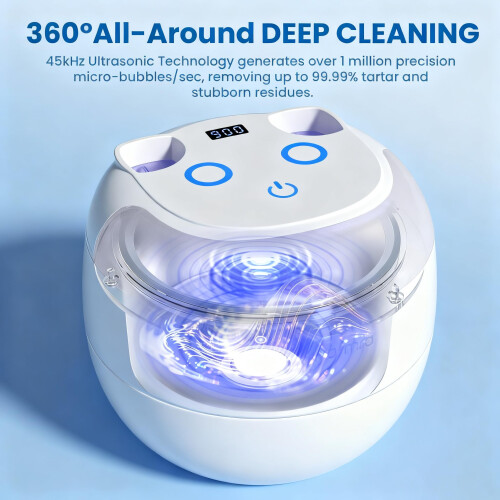 Ultrasonic Retainer Cleaner Machine, 45kHz Ultrasonic Cleaner for 1