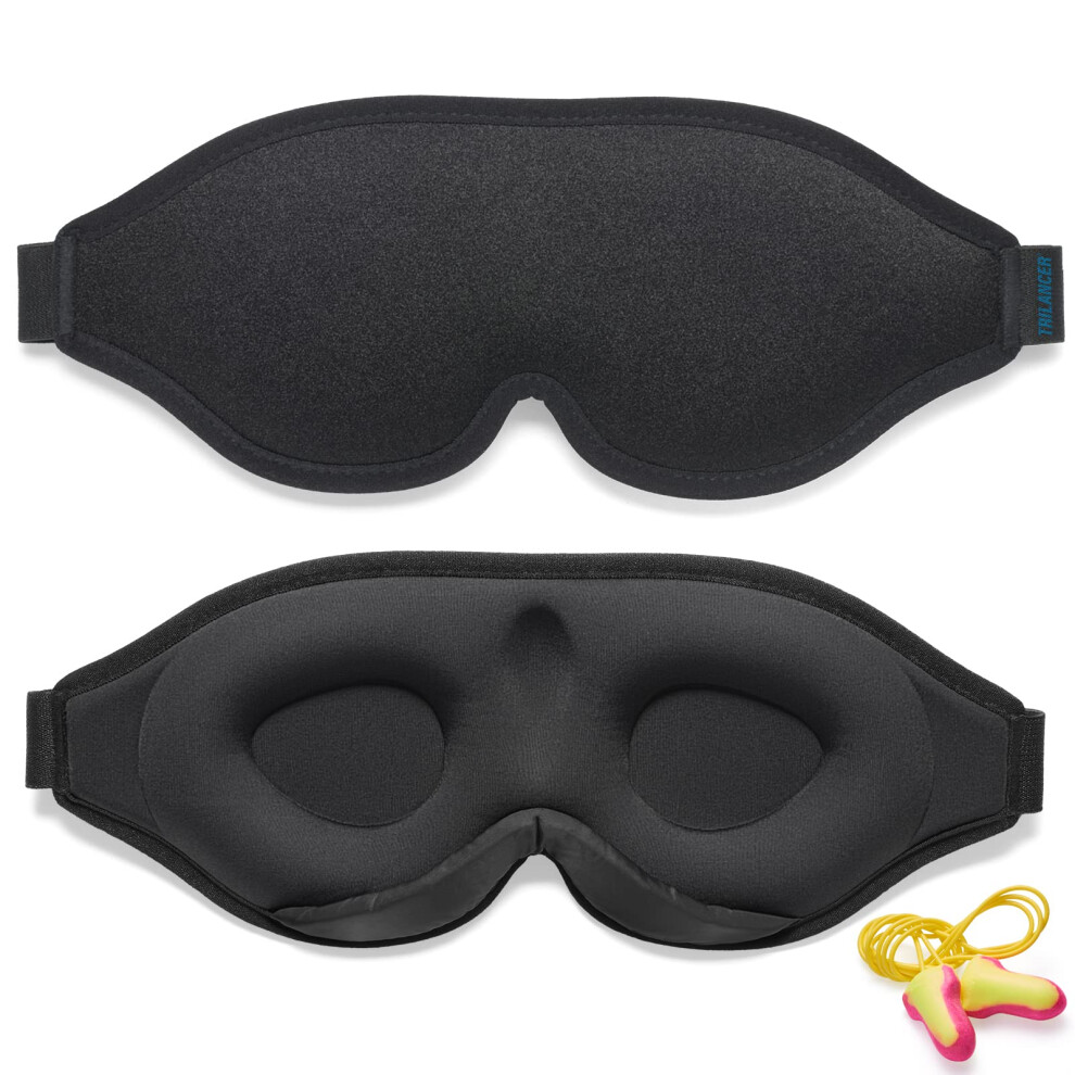 Trilancer Light 2026 Innovative Sleep Mask For Men And Women, 3D 99.99% Blocking Design, Comfortable Eye Mask, Blackout Blindfold For Sleeping, Nap,