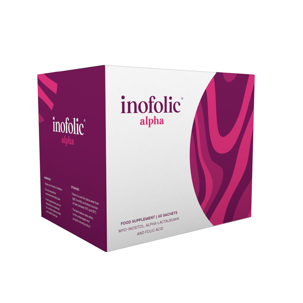 Inofolic Alpha Â 4000Mg Myo-Inositol Pcos Supplement For Women Â Hormonal Balance, Fertility & Ovulation Support Â 100Mg Alpha-Lactalbumin, 400U