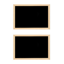 2X Tableau Noir Double Face Artisanat en Bois Cadre en Bois Petit Tableau Noir Écriture Message Board Décoration de la Maison Liste de DIY