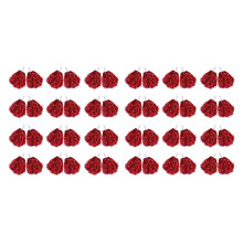48Pcs Cheerleading Pom Poms Metallic Foil Cheer Pom Poms with Plastic Handle for Adults Kids Cheerleaders Party Red