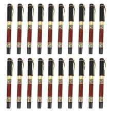 20X Chinesische Klassische Gelschreiber Elegante Goldene Metall Kugelschreiber für Büro Business Unterschrift SchüLer Geschenk