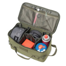 2X Outdoor Camping Storage Bag Gas Stove Canister Pot Carry Bag Picnic Bag Cookware Utensils Organizer Green