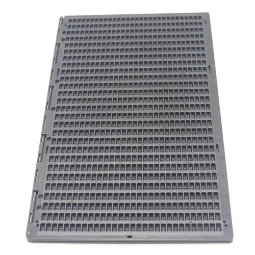4X 27 Linee e 30 Griglie Pratica Lavagna Portatile In Plastica Braille con Stilo 2