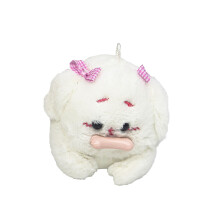 Wind Up Plush Animal Toy with Wagging Tail, NoBattery Clockwork Dog and Rabbit for Kids