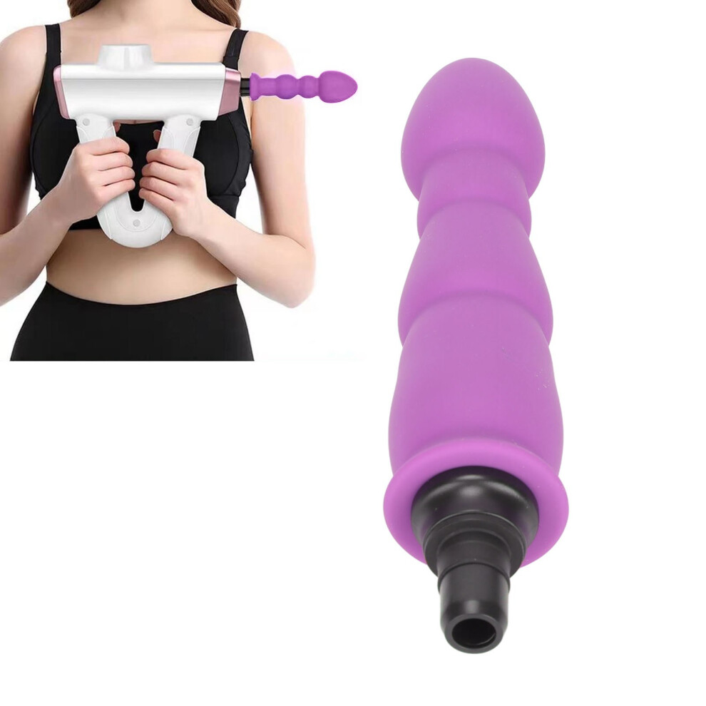 Purple Silicone Deep Tissue Muscle Massager Head 0.7in Replacement Attachment