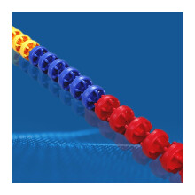 Swimming Pool Lane Dividers 32m Bright Color Safety Rope with Floats for Beach and Waterpark