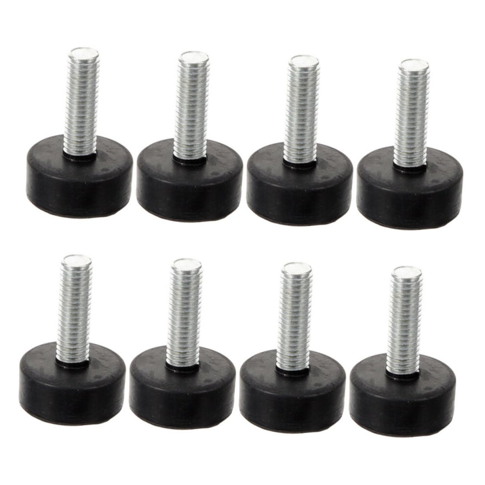 8Pcs Adjustable Furniture Leveling Feet With Rubber Pads For Tables Chairs Height Stability 9073542388746